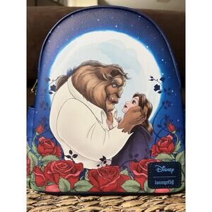 Loungefly Disney Beauty And The Beast Moonlight Gaze Mini Backpack